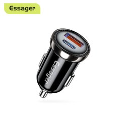 Автомобільний зарядний пристрій Essager Sunset Type-C to Lightning 20W USB Charging Cable black (ECC2Q-WL0A) (ECC2Q-WL0A)