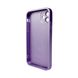 Чехол AG Glass Matt Frame Color Logo для Apple iPhone 11 Light Purple