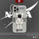 Чехол для iPhone 13 3D Kaws NASA Астронавт Белый