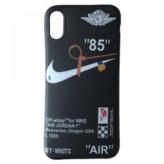 Силиконовый чехол Silicone Print new iPhone XR Nike black, Черный