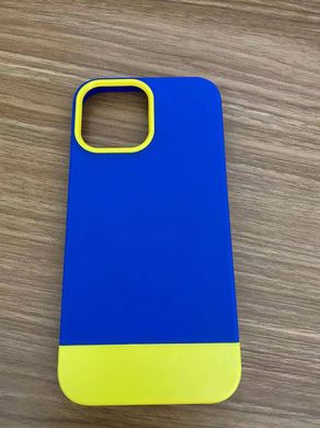 Чохол для iPhone 12 з кольорами прапора України Синьо-жовтий