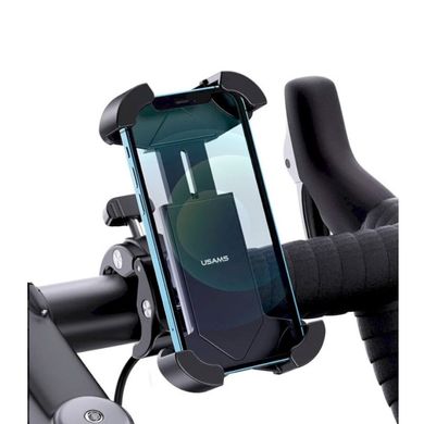 Велотримач для мобільного Usams US-ZJ064 Cycling Shockproof Phone Holder Black (ZJ064ZJ01)