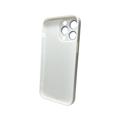 Чохол AG Glass Gradient LV Frame для Apple iPhone 14 Pro Pearly White