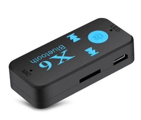 Бездротовий адаптер Bluetooth приймач аудіо ресивер BT-X6 TF card
