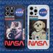 Білий чохол NASA "Місячний пес" для iPhone X/XS