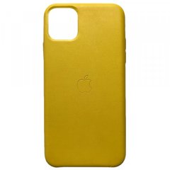 Накладка Leather Case for iPhone 11 Pro Max yellow