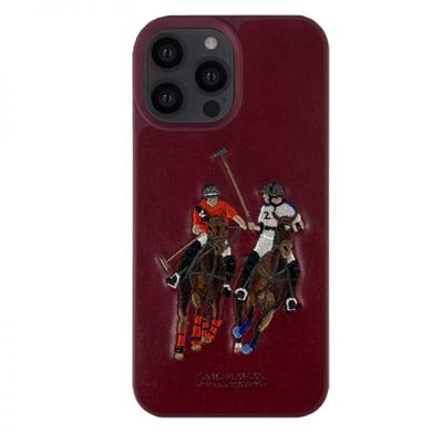 Шкіряний чохол для iPhone 13 Pro Max Santa Barbara Polo Jockey Червоний