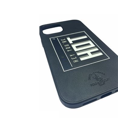Черный чехол Santa Barbara Polo Egan "Hot" для iPhone 12 с термометром из кожи