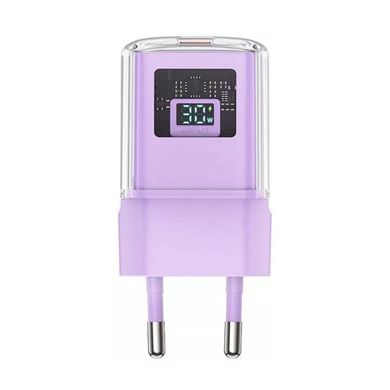 Мережевий зарядний пристрій ACEFAST A53 Sparkling series PD30W GaN (USB-C) charger Alfalfa Purple (AFA53AP)