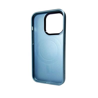 Чохол AG Glass Sapphire MagSafe Logo для Apple iPhone 14 Pro Sierra Blue