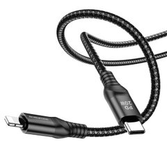 Кабель BOROFONE BX56 Delightful PD charging data cable for iP Black (BX56CLB)