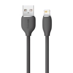 Кабель Baseus Jelly Liquid Silica Gel Fast Charging Data Cable USB to iP 2.4A 2m Black (CAGD000101)