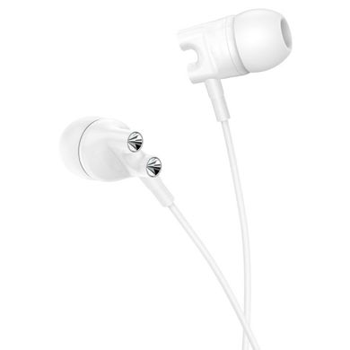 Навушники BOROFONE BM72 Majestic universal earphones with microphone White (BM72W)