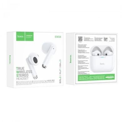 Навушники HOCO EW34 Full true wireless BT headset White (6931474791030)