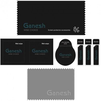 Защитное стекло Ganesh (Full Cover) для iPhone 15 Pro Max (6.7") Черный