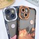 Чехол для iPhone 13 Mini Ethereal Dream с защитой камеры Прозрачно-коричневый