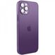 Чехол AG Glass Sapphire Frame MagSafe Logo для Apple iPhone 15 Deep Purple