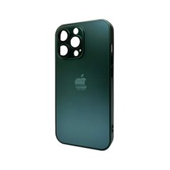Чехол AG Glass Matt Frame Color Logo для Apple iPhone 11 Pro Cangling Green