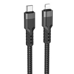Кабель HOCO U110 iP PD charging data cable Black (6931474770547)