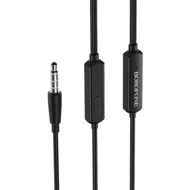 Навушники BOROFONE BM39 Refined chant universal earphones with mic Black (BM39B)