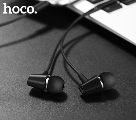 Наушники HOCO M34 honor music universal earphones with microphone Black (6957531078456)