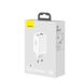 МЗП Baseus GaN3 Pro Fast Charger 2C+U 65W EU White(Include：Baseus Xiaobai series fast charging Cable Type-C to Type-C 100W(20V/5A) 1m White） (CCGP050102)