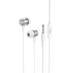 Наушники BOROFONE BM75 Platinum metal universal earphones with microphone Silver (BM75S)