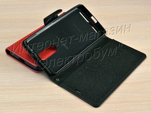Статусный кожаный чехол-книжка для Lenovo Vibe K5 Note (A7020) с функцией подставки Goospery серия Mercury