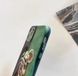 Чохол для iPhone 12 3D Bearbrick Камуфляж Чорно-Зелений