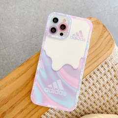 Чехол для iPhone 11 Pro Adidas Ice Cream с цветной защитой объектива Розовый