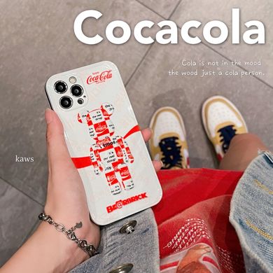 Чехол Bearbrick Кока-Кола для iPhone 13 Pro Max Белый