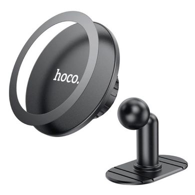 Тримач для мобільного HOCO H13 Fine jade ring magnetic car holder(center console) Black (6931474794512)