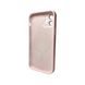 Чохол AG Glass Matt Frame Color MagSafe Logo для Apple iPhone 12 Chanel Pink