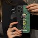 Чехол 3D Bearbrick Камуфляж для iPhone 12 Pro Черно-зеленый