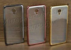 Стильный силиконовый чехол-накладка для Meizu M5 Note серия Glitter