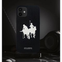 Чохол для iPhone 12 Pro Santa Barbara Polo Umbra Жокей шкіряний Чорний