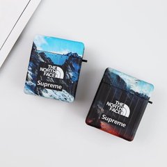 Синий чехол Supreme The North Face "Эверест" для Apple Airpods Pro