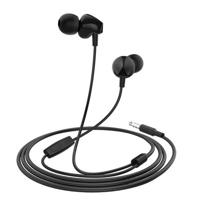 Наушники HOCO M60 Perfect sound universal earphones with mic Black (6931474707505)