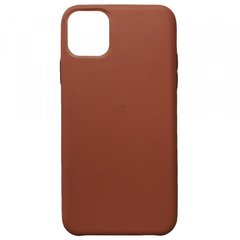 Накладка Leather Case for iPhone 11 Pro Max brown, Коричневий