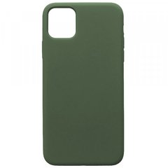 GRAND Full Silicone Case for iPhone 11 Pro Max (58) pine green, Зелений