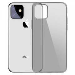 Силикон Baseus Simplicity Series (basic model) for iPhone 11 Pro Max Transparent Black, Черный