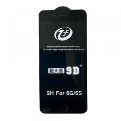 Защитное стекло iPhone 9D+ iPhone 6 black тех упаковка