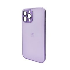 Чохол AG Glass Matt Frame Color Logo для Apple iPhone 13 Pro Max Light Purple