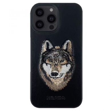 Чехол Santa Barbara Polo с вышивкой "Волк" для iPhone из кожи