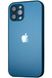 Чехол AG Glass Sapphire Frame MagSafe Logo для Apple iPhone 15 Sea Blue