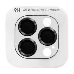 Захисне скло Metal Classic на камеру (в упак.) для iPhone 15 Pro (6.1") / 15 Pro Max (6.7") (Чорний / Midnight)