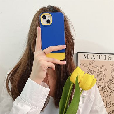 Чохол для iPhone 13 Pro Max з кольорами прапора України Синьо-жовтий