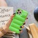 Зелений пуферний чохол-пуховик для iPhone 12 Pro Max