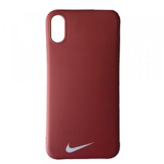 Силиконовый чехол Silicone Print new iPhone XR Nike red