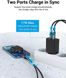 Зарядний пристрій Vention Two-Port USB(A+C) Wall Charger (18W/20W) EU-Plug Black (FBBB0-EU) (FBBB0-EU)